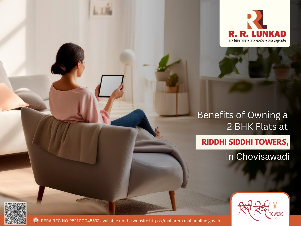 2 BHK Flats at Riddhi Siddhi Towers in Chovisawadi