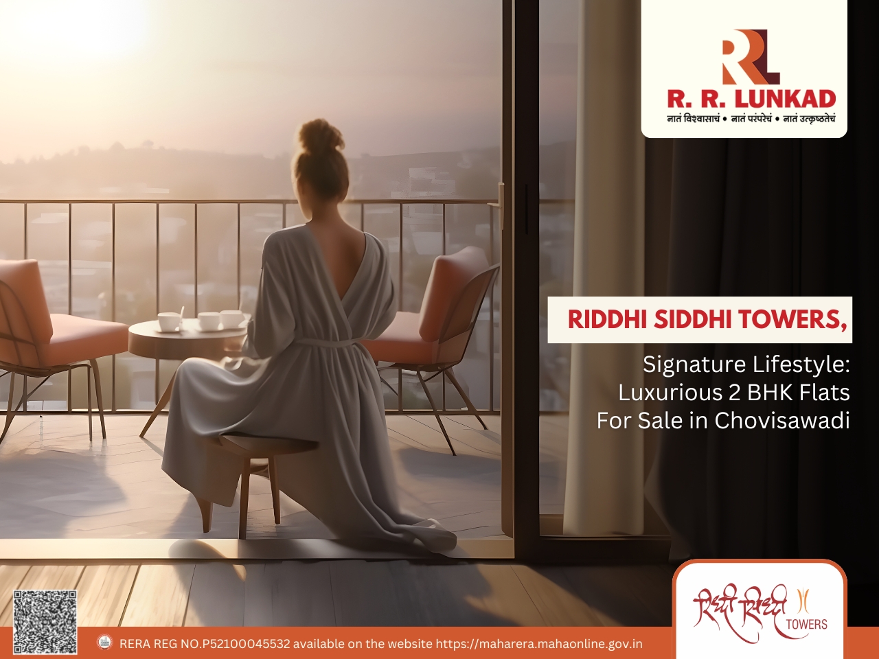 2 BHK Flats for Sale in Chovisawadi at Ridhi Siddhi Towers