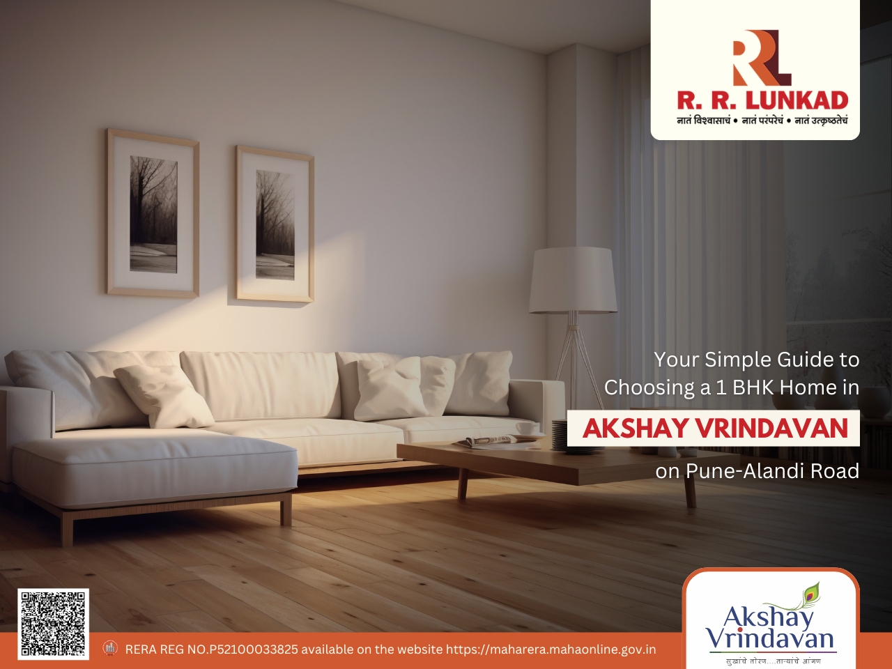 Perfect 1 BHK Homes in Pune-Alandi Road at Akshay Heritage