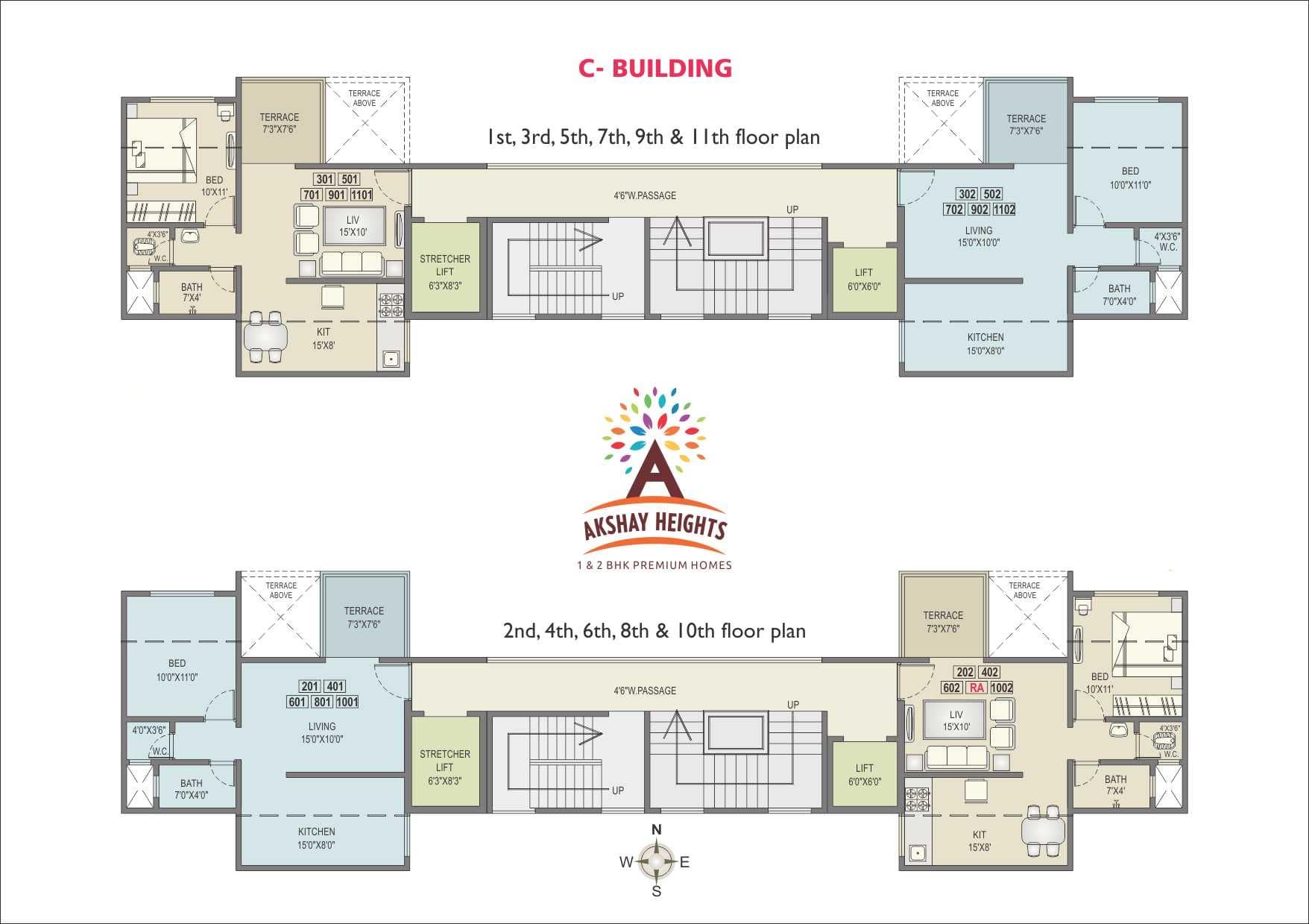 Akshay Heights Building C Floor Plan