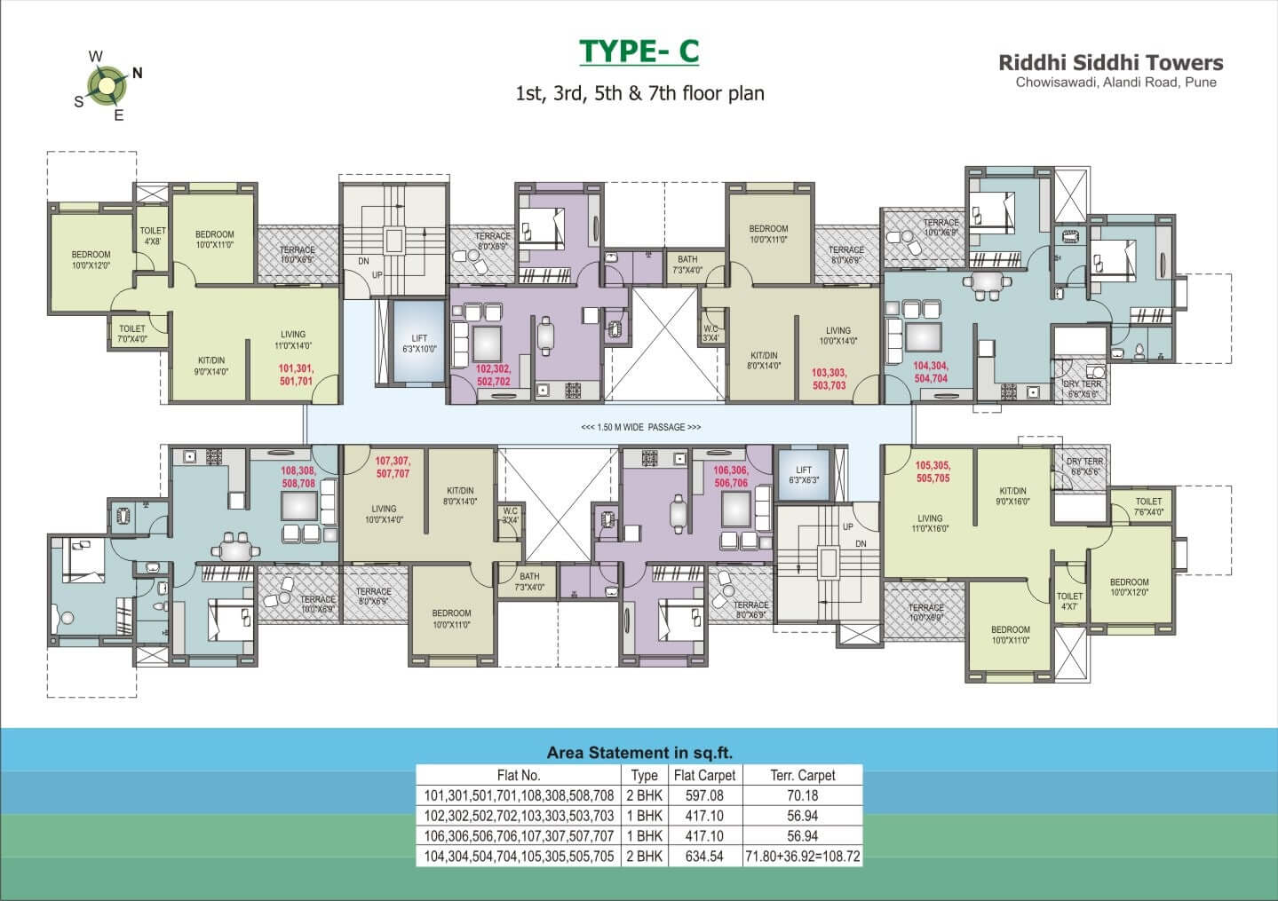 Riddhi Siddhi Towers Floor Plan C